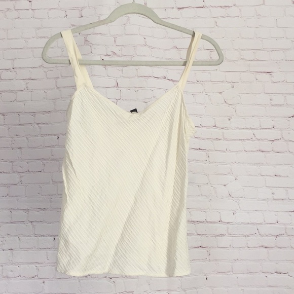 100% Silk Eileen Fisher Creme Camisole - Picture 1 of 5